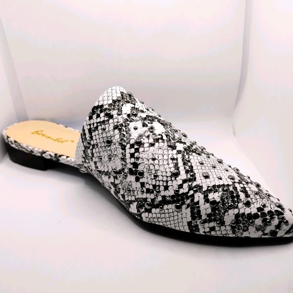 Bonnibel Shoes - HOST PICK Studded Snakeskin Mule slides